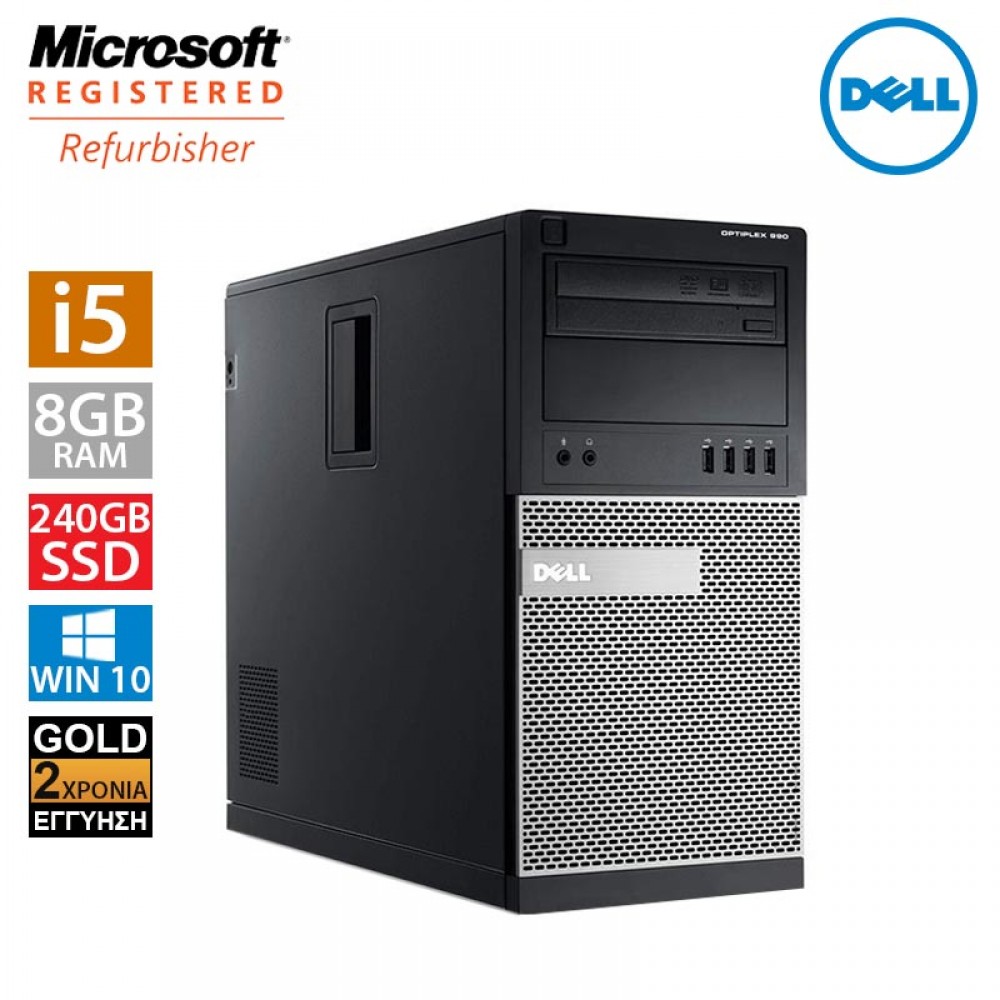 Dell Optiplex 990 MT (i5 2500/8GB/240GB SSD + 500GB HDD)