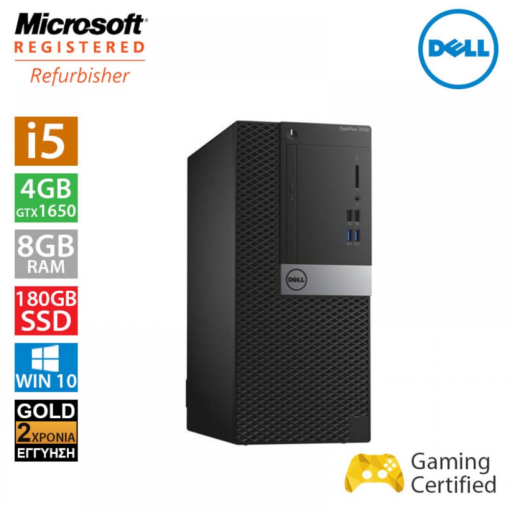 Dell Optiplex 7040 MT (i5 6500/8GB/180GB SSD + 500GB HDD/GTX1650 4GB)