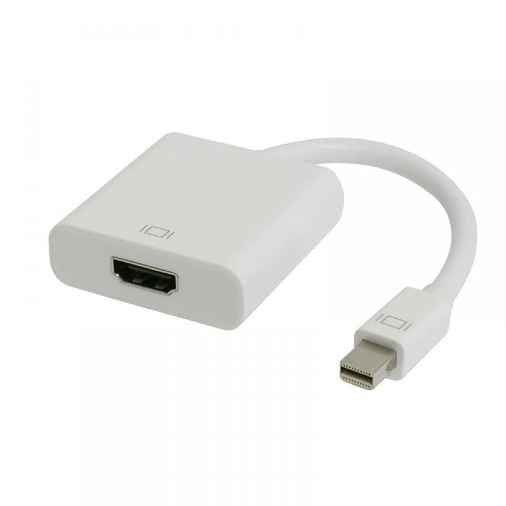 POWERTECH μετατροπέας Mini DisplayPort CAB-DP036 σε HDMI 1.4 (F), λευκό
