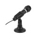 PT μικρόφωνο PT-859, με βάση, δυναμικό, 3.5mm, μαύρο
