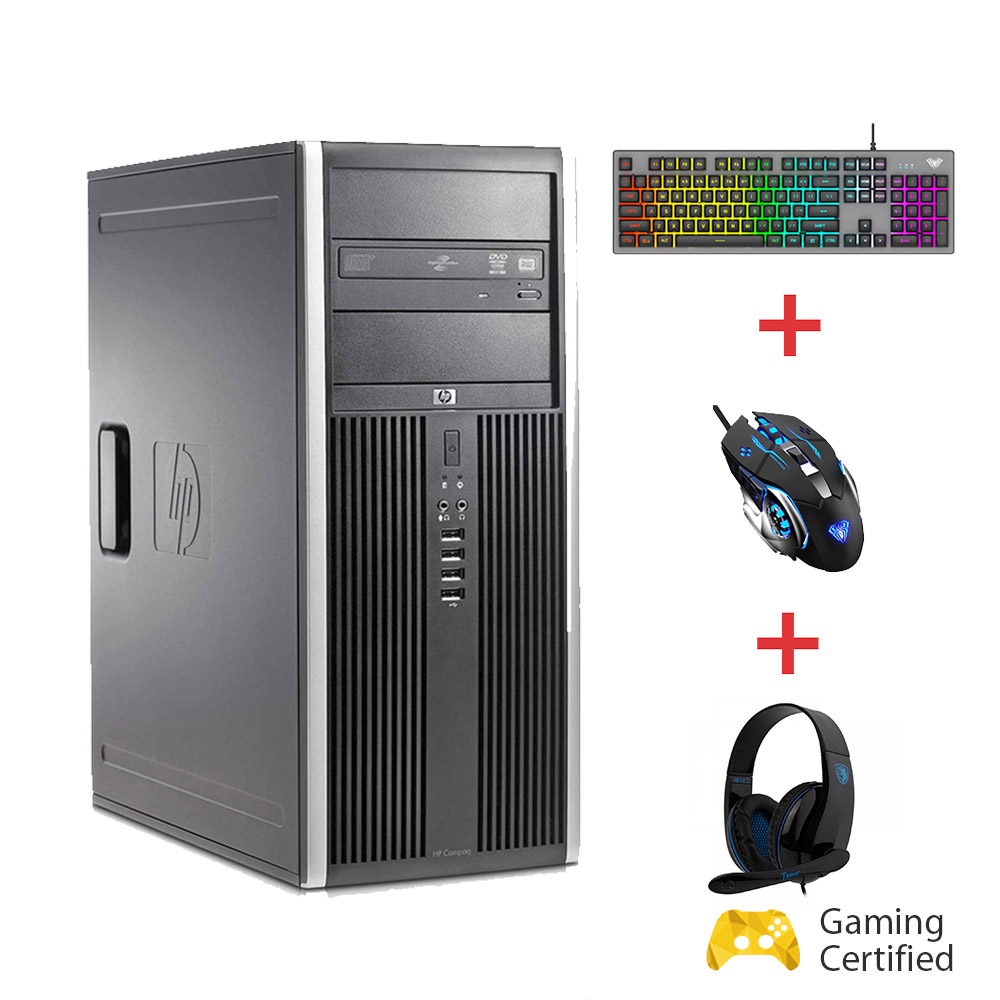 Hp Compaq 8200 Tower (i5 2500/8GB/500GB HDD/GT 1030 2GB/Gaming Headset + Mouse + Keyboard)