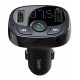 Baseus T-Typed FM Transmitter Bluetooth Car Charger 2x USB TF microSD 3.4A (CCTM-01)