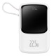 Baseus Q Pow Power Bank 10000mAh 22.5W Type-C Cable QC SCP AFC FCP (PPQD020102) white Baseus Q Pow Power Bank 10000mAh 22.5W Type-C Cable QC SCP AFC FCP (PPQD020102) white