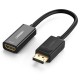 Ugreen Cable DisplayPort (Male) to HDMI (Female) (Unidirectional) 1080P 60Hz 12bit (40362) black