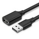 Ugreen Extension Cable Καλώδιο Επέκτασης USB-Α 2.0 0.5m (US103) black