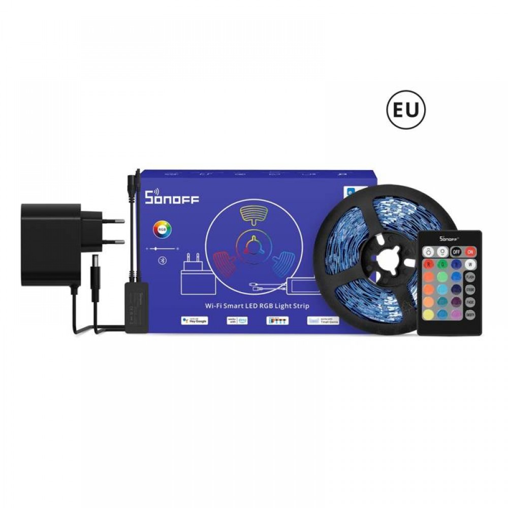 Sonoff L2 Lite-5M-EU Ταινία LED 12V RGB 5m 30LED/m (Σετ Τηλεχειριστήριο και Τροφοδοτικό)
