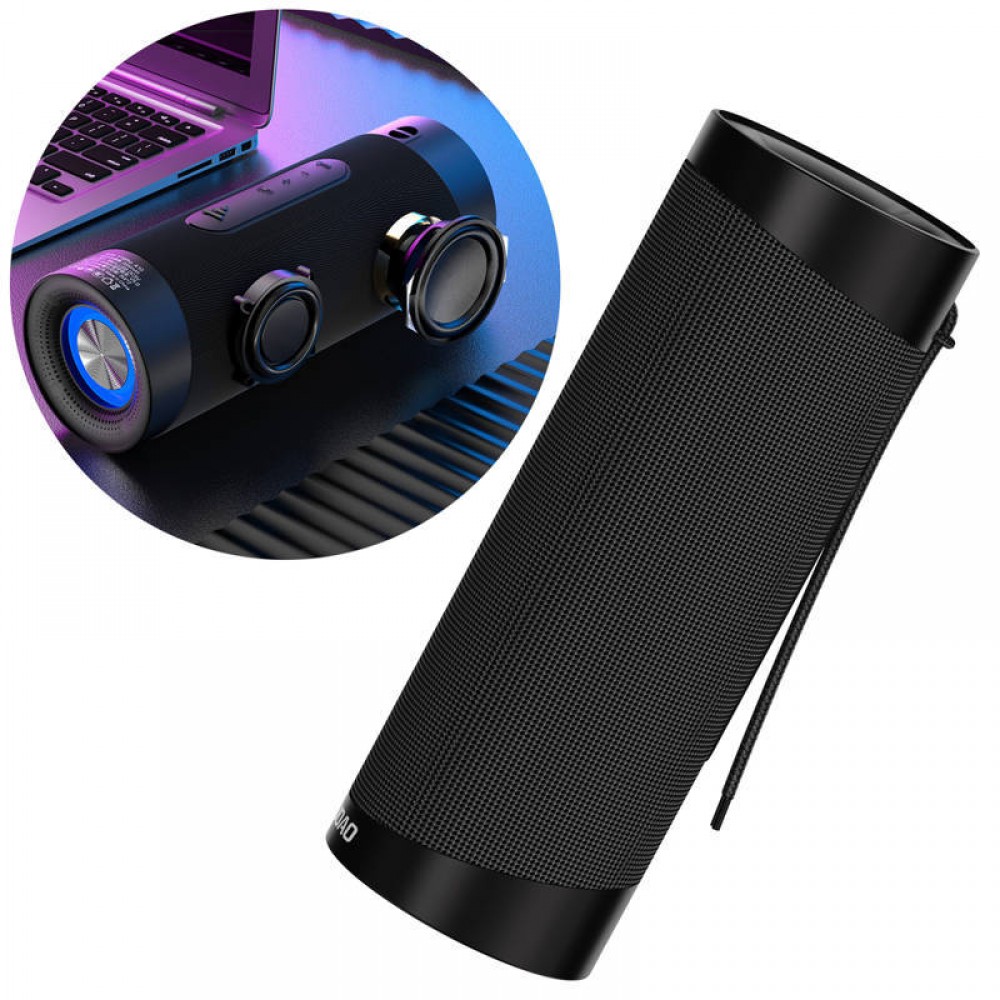 Dudao Wireless Bluetooth Φορητό Ηχείο 5.0 RGB (Y10Pro) black