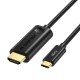 Choetech Unirectional Adapter Type-C (Male) to HDMI 2.0 4K@60Hz (male) 1.8m (CH0019) black