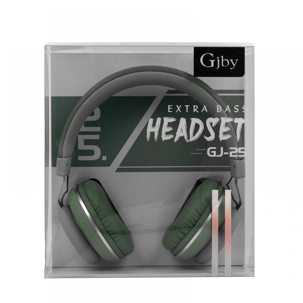Ακουστικά Headphones Gjby Extra Bass GJ-25 (green)
