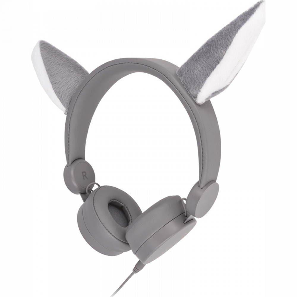 Setty Wolfy Ακουστικά Headphones Ενσύρματα (grey)