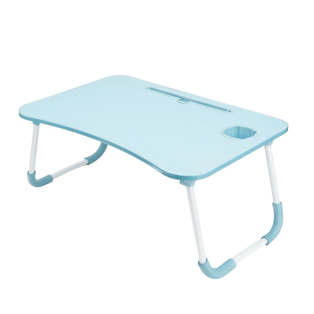 Πτυσσόμενο Τραπεζάκι Laptop Table με Ποτηροθήκη FD-6 (blue)