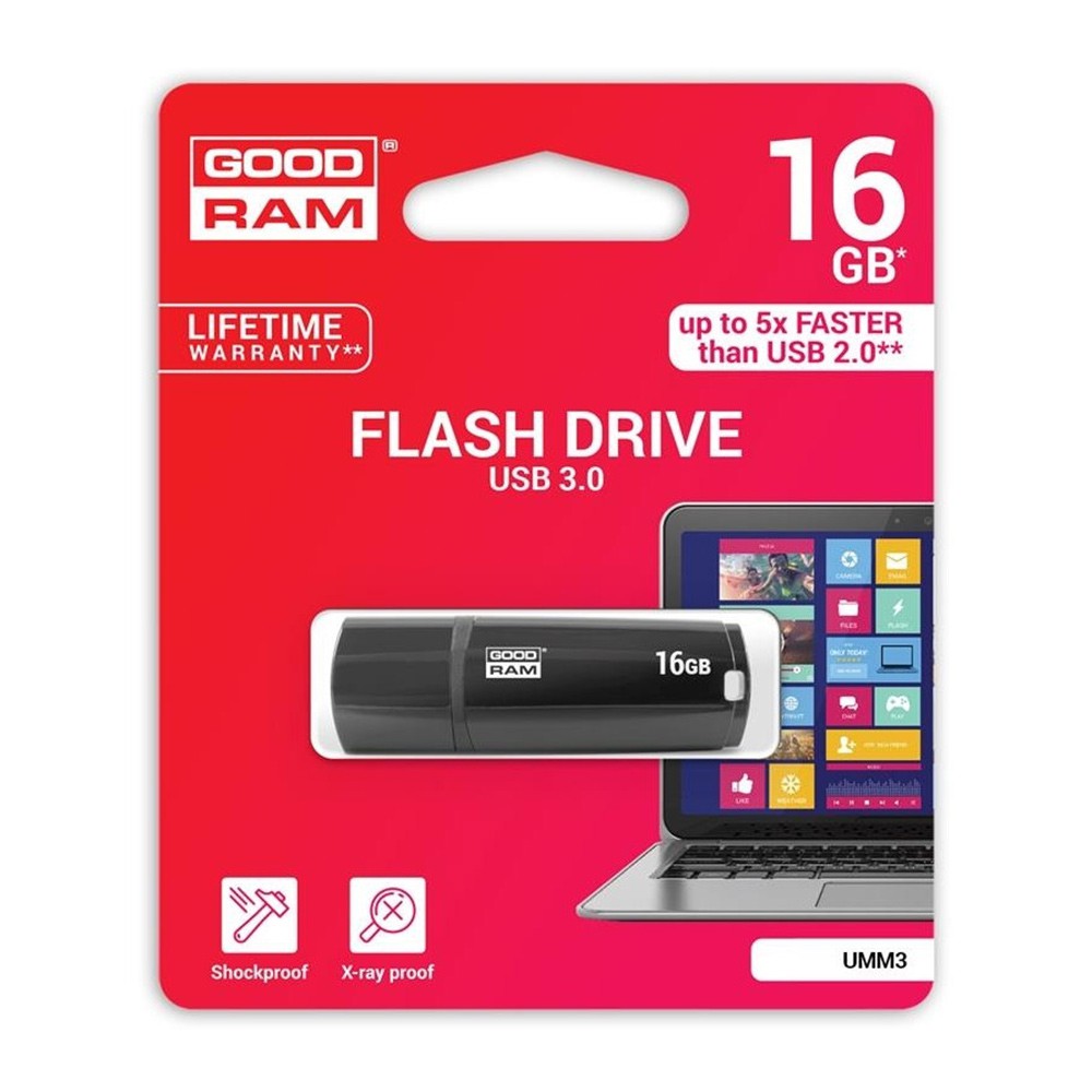 Goodram UMM3 Pendrive 16GB USB 3.0 black