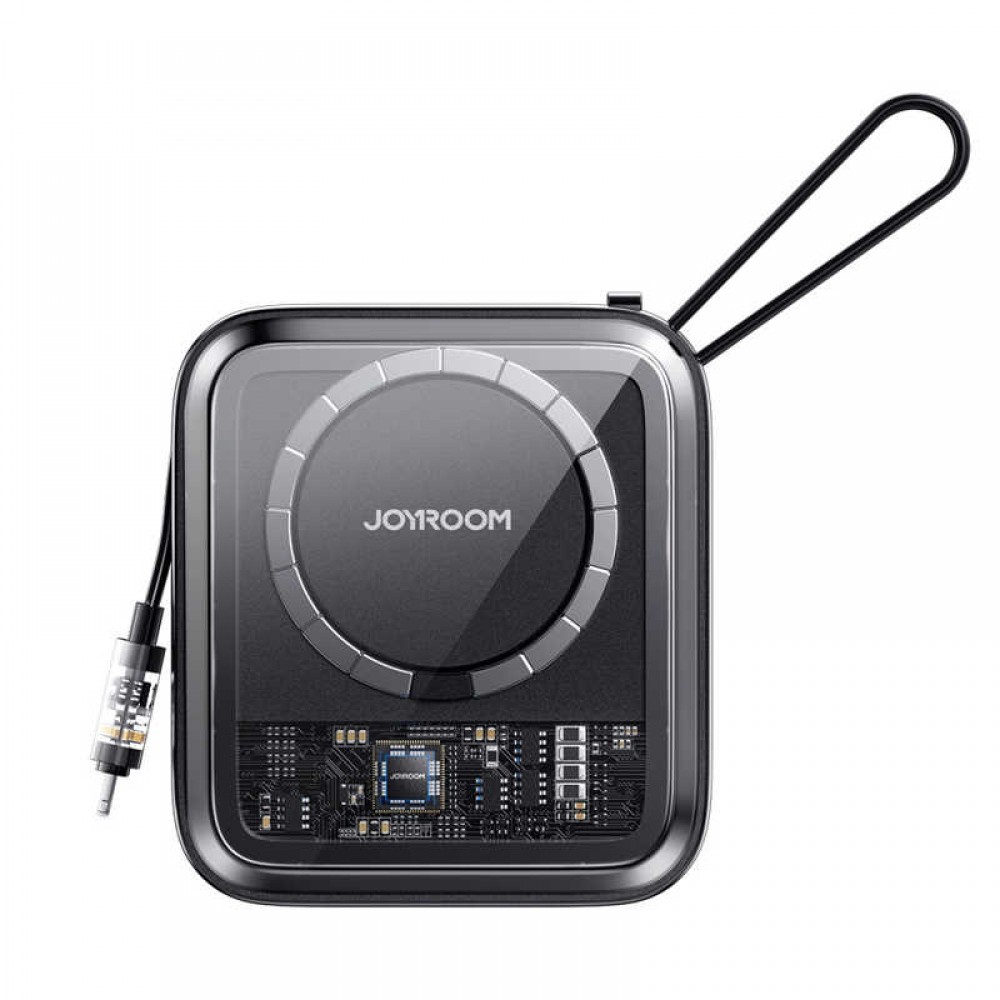 Joyroom Wireless Power Bank 10000mAh Icy Series 22.5W Lightning Cable (JR-L007) black