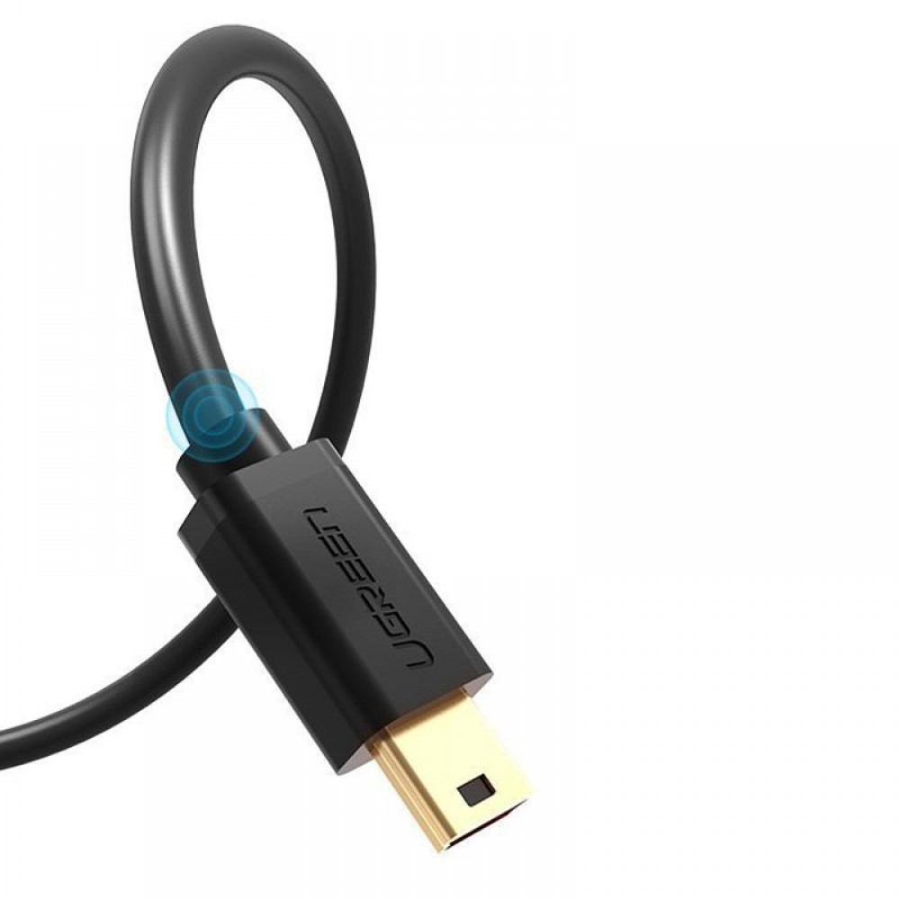 Ugreen Cable USB / Mini USB 480 Mbps 1.5m (US132-10385) black