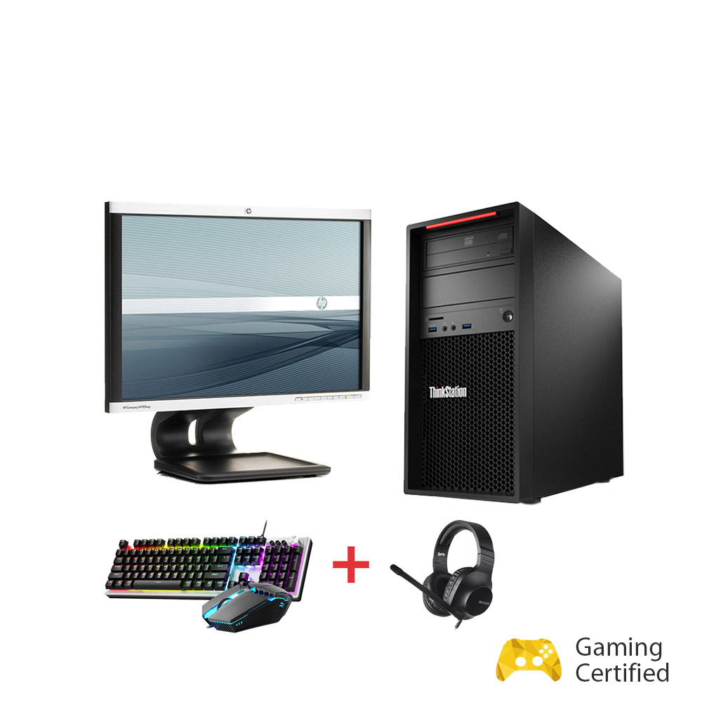 Lenovo ThinkStation P300 Tower (i5 4570/8GB/1TB HDD/GT 1030 2GB/Οθόνη 24"/Aula μηχανικό keyboard & gaming mouse/Headset)