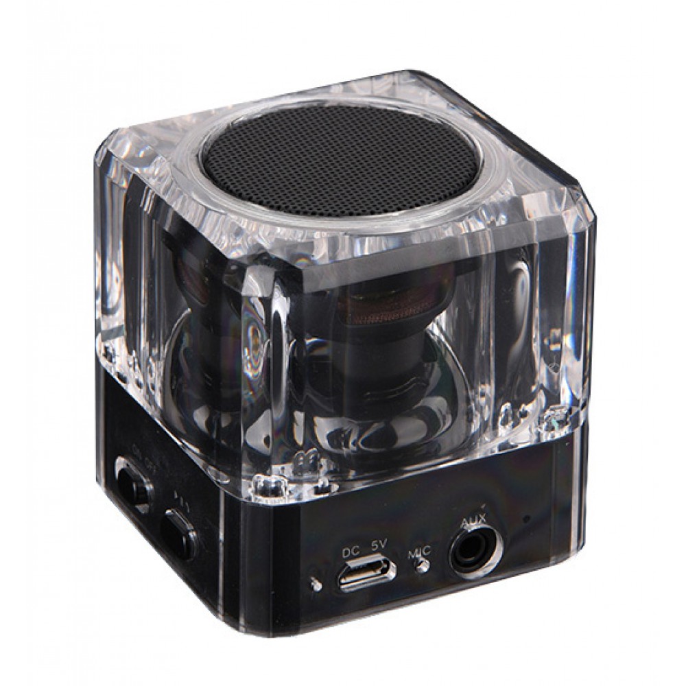 POWERTECH Bluetooth Speaker, Portable, 3W, Led Light, Black
